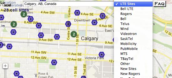 Loxcel Cell Map: LTE cell site icon