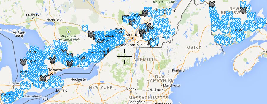 Coverage of Xplore wireless broadband licensee