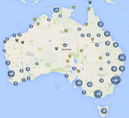 Map of 5,640 Optis 3G Sites