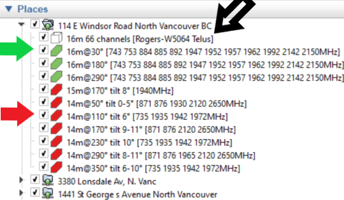 Account info showing Simple pushpins option to export KML file