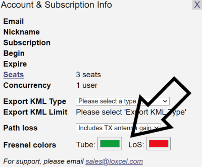 Fresnel color picker